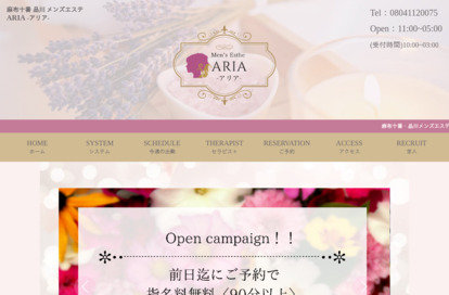 麻布十番 メンズエステ ARIA～アリア～ オフィシャルサイト
