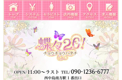 蝶々20（チョウチョウハタチ） オフィシャルサイト