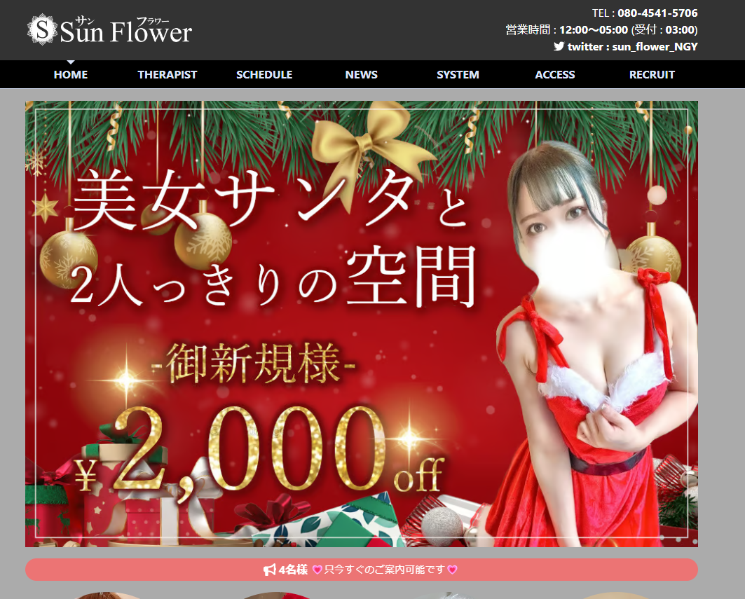 Sun Flower（サンフラワー）栄ルーム オフィシャルサイト
