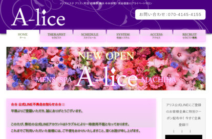 アリス 武蔵小杉 オフィシャルサイト