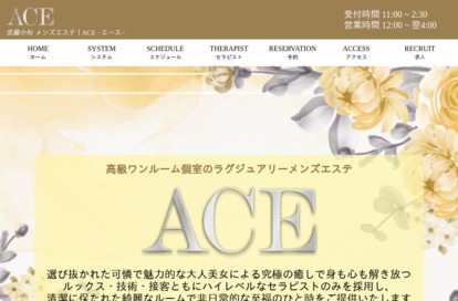 武蔵小杉メンズエステACE オフィシャルサイト