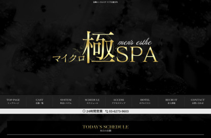 マイクロ極SPA オフィシャルサイト